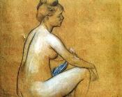 皮埃尔 奥古斯特 雷诺阿 : Seated Woman Bathing